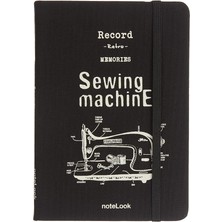 Scrikss Tekstil Kapak Çizgili Defter A6 Beyaz