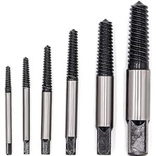 6'lı Profesyonel Vida Çıkarma Seti Kırık Civata Kılavuz Çıkarıcı Hasarlı Dönmeyen Sıkışmış Kırılmış Paslı Vida Sökme Aparatı Taşıma Kutulu