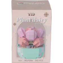 Vagon P1246 Panlos Simülasyon Çiçek Serisi 342 Parça Block Oyuncak