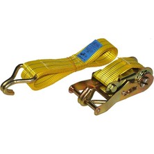 Safeset SG40 35MM 1,5 Inç Spanzet 6 mt 1000-2000DAN 8 mm Çift J Kanca 1.1 Yük Gerdirme Halatı