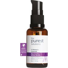 Purest Solutions, Retinol Içerikli Gece Bakım Serumu, Kırışıklık Karşıtı Bakım, 30 ml (%1 Retinol + Seramid)