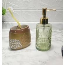 Feyza Design Pratik Sıvı Sabunluk ve Diş Fırçalığı 2'li Set