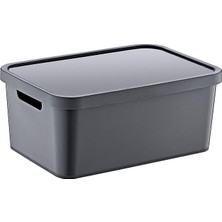 Stafi Çok Amaçlı Kapaklı Kutu 4,5 Lt Antrasit