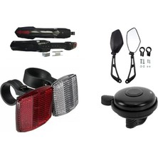 Aksesuar Kombini 4 Lü Set (Ayna,zil,çamurluk Reflektör)