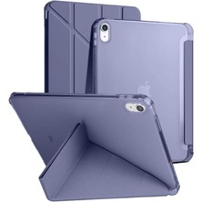 10.nesil 10.9 Inç 2022 Ile Uyumlu Üçgen Katlanabilir Kalemlikli Standlı Akıllı Kılıf Lavanta