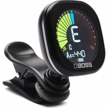 Tu-05 Şarj Edilebilir, Kromatik Klipsli Akort Cihazı, Gitar, Bas ve Ukulele Için, Pille Çalışır, Büyük, Yüksek Kontrastlı Renkli Ekran ve Boss Garantili Güvenilir ve Hassas Akort Cihazı