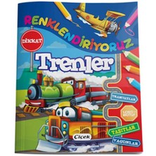 Çiçek Yayıncılık Renklendiriyoruz - Trenler