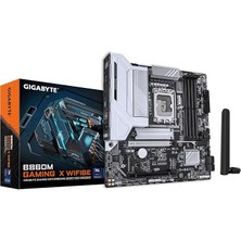 B860M Gamıng x WIFI6E LGA1851 Ddr5 7200MHZ(OC) Pcıe 5.0 M.2 Wifi 6e 2.5gbe Lan Matx Gaming Anakart