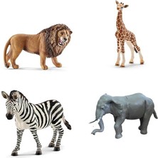 Savarga Bma-13 Pvc Pakette Dörtlü Vahşi Hayvanlar -Kid