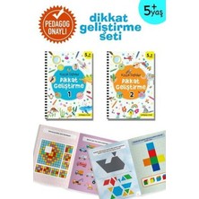 İndigo Kitap Küçük Dahiler Dikkat Geliştirme Seti - 5+ Yaş-2 Kitap Takım