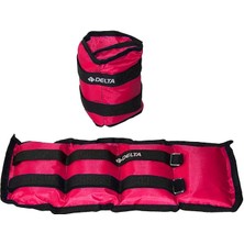 El Ayak Bilek Kas Güçlendirici Ağırlık Seti,2 x 2 Kg,fuşya