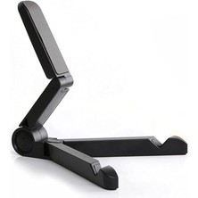 Masaüstü Katlanabilir Telefon Tablet Tutucu Stand - AL2457 Siyah