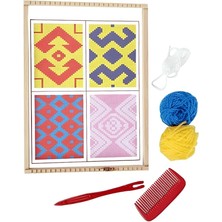 Dokuma Tezgahı ve Seti – Ahşap Halı Dokuma Projesi