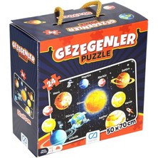 Urfakent 5026 Ca Games, Gezegenler / 24 Parça Puzzle / +3 Yaş
