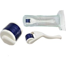 1.0mm Dermaroller Masaj Aleti 540 Iğneli Mavi Su Serum Tarağı Saç, Yüz, Vücut