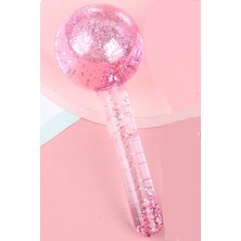 1 Adet Pembe Ice Globes Leke Önleyici Buz Küresi Soğuk Masaj ve Terapi Topu Cilt Pürüzsüzleştirici