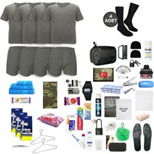 Askerimalzeme.com 4'lü Yazlık Her Şey Dahil Denizci Bedelli Asker Seti