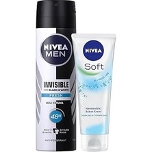 SHC4200 Men Erkek Sprey Deodorant Black&amp;white Invisible Fresh 48 Saat Anti-Perspirant Koruma 150ML ve S