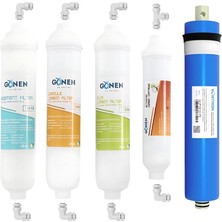 Su Arıtma Kapalı Kasa Cihazı 5'li Filtre Seti - Orjinal Vontron Membran