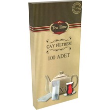 Time Çay Kahve Filtresi Kağıt Filtre L Büyük Boy (100'LÜ Çay Filtresi Poşeti)