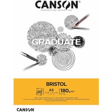 Graduate - C400110382 Bristol Block, Dın A5, 20 Yaprak, 180 G/m²