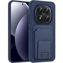 Tredonim Redmi Note 15 Pro Kılıf Kartlıklı Tpu Zore Bikart Kapak - Lacivert