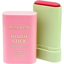 SHC4200 Stick Krem Allık Yumuşak ve Nemlendirici Formül Yüksek Pigmentasyon SPF50+, PEMBE,19GR