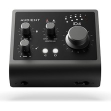 Ses Arabirimi Id4 Mkıı, Class A Konsol Mikrofon Ön Amplifikatör (Yüksek Hızlı Usb-C, Monitör Karışımı ve Monitör Panning Fonksiyonu, 2 Kulaklık Çıkışı, Mac/pc/ios Uyumlu), Siyah, Id Mkıı