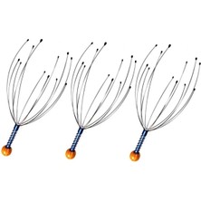 3 Adet Baş Kafa Saç Masaj Aleti Kaşıma Teli