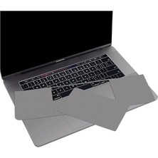 MacBook Pro 16 Inç Intel A2141 Touch Bar Touch Id Uyumlu Touchpad Trackpad Koruyucu Film Mat Ultra Ince Çizilme Önleyici Gri