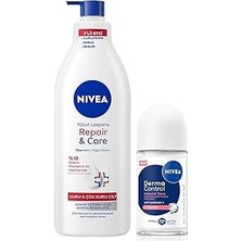 SHC4200 Kadın Roll-On Deodorant Derma Control Tone 50ML ve Repair&amp;care Nemlendirici Vücut Losyo