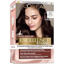 SHC4200 L'oreal Paris Excellence Creme Nude Renkler Saç Boyası - 3u Nude Koyu Kahve