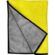 Çift Taraflı Mikrofiber Araç Kurulama Bezi & Oto Yıkama Havlusu 30X60 Sarı