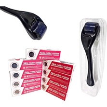 1.0mm Dermaroller Masaj Tarağı 540 Iğneli Mavi Su Tarağı-Siyah