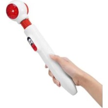 2 Başlıklı Şarj Edilebilir Titreşimli Masaj Aleti- Rahatlatıcı Özellik-Sırt-Omuz-Bel Masaj Aleti