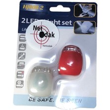 Işığı Bisiklet Lambası Silikonlu Su Geçirmez 3 Modlu (Piller Dahil)