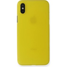 xirshop Iphone x Kılıf Pp Ultra Ince Kapak - Sarı