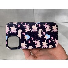 iPhone 13 ve 14 Uyumlu Desenli Parlak Silikon Telefon Kılıf Çıkartılabilir Silikon Kılıf