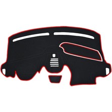 Koruma Halısı Siyah Kenar Renk Kırmızı Ford Courier Ekranlı 2013-2020 ile Uyumlu