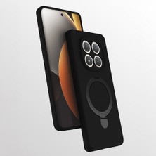 Tredonim Redmi Note 15 Pro Plus Kılıf M-Safe Şarj Özellikli Standlı Zore Samara Kapak - Siyah