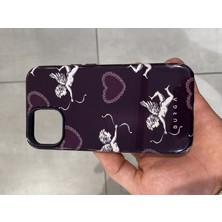 iPhone 13 ve 14 Uyumlu Desenli Parlak Silikon Telefon Kılıf Çıkartılabilir Silikon Kılıf