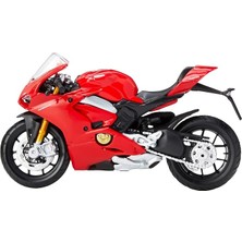 B18-51080 1:18 Ducati Panigale V4, Siyah, 17 x 7 x 10,8 Cm; 90 Gram