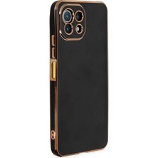 xirshop Xiaomi Mi 11 Lite Kılıf Volet Silikon - Siyah