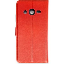 Eco Port Samsung Galaxy J7 Kılıf Trend S Plus Kapaklı Kılıf - Kırmızı