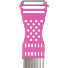 Çok Amaçlı Renkli Sebze Soyucu ve Julienne Rende – Paslanmaz Çelik Bıçaklı, Ergonomik Tasarım, Patates Havuç Kabak Için Pratik Mutfak Aleti