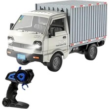 Kumandalı Rc Kamyonet,yük Taşıma Aracı,sesli,ışıklı,şarjlı,(Pil Hediyeli),2.4 Ghz Araç,uzaktan Kumandalı Kargo Arabası (Beyaz)
