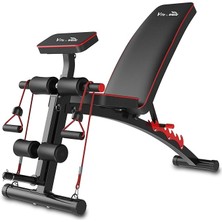 By Voit D208 Katlanabilir Kol Dayamalı Incline/decline Ayarlanabilir Sırt Açılı Lastik Kordlu Mekik ve Ağırlık Sehpası