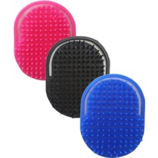 3 Adet Duş Tarağı Yumuşak Silikon Saç Yıkama Tarağı & Saç Derisi Masaj Tarağı Saç Yıkama Fırçası