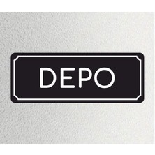 Zafrak Reklam Depo - Ofis Departman Kapı Isimliği, Yönlendirme Levhası 24X9 cm