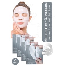 Bucuks Bio Kolajen Şeffaf Kore Maskesi - Yaşlanma Karşıtı, Parlaklık ve Nemlendirme Etkili 4 Adet